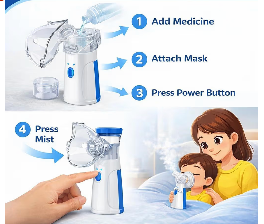 PORTABLE MINI MESH NEBULIZER