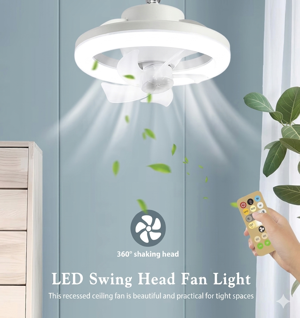 MULTIFUNCTIONAL FAN WITH LED LIGHT