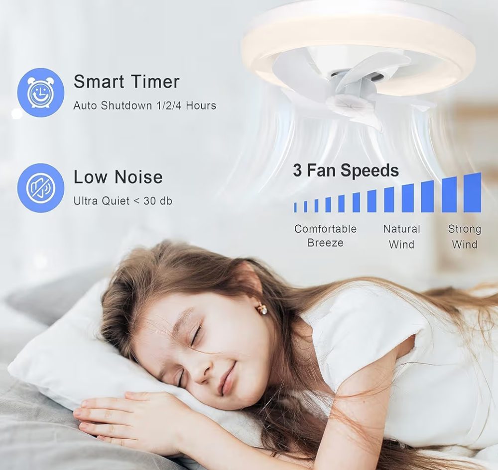 MULTIFUNCTIONAL FAN WITH LED LIGHT