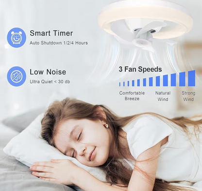 MULTIFUNCTIONAL FAN WITH LED LIGHT